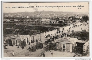 Les fortifications Porte de Montreuil