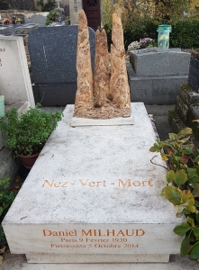 Tombe de Daniel Milhaud au cimetière de Charonne