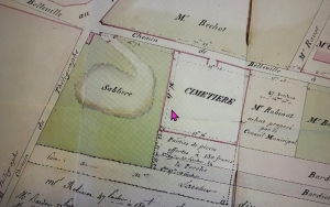 Le cimetiere de Belleville en 1808