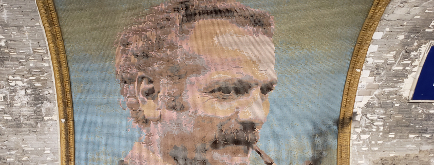 Mosaïque Brassens à la station porte des Lilas - VV