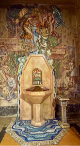 Le baptistère de l’église Saint-Jean-Bosco