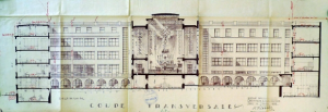 Coupe transversale de l'église Saint-Jean-Bosco