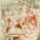 Une guinguette à Belleville (1897) - Lithographie d'Auguste Lepère