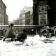 La rue Sorbier pendant l'hiver 1950 © Henri Guérard